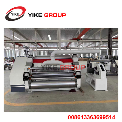 2 Ply Corrugated Paperboard Production Line / Single Facer Line Dengan Stacker