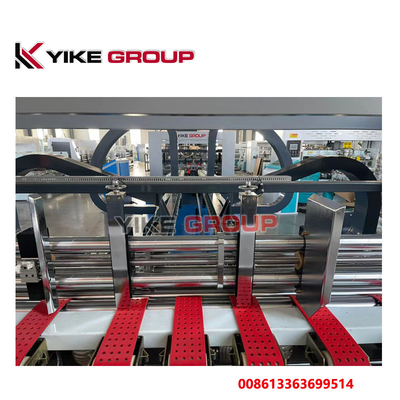 Hot Sale YIKE GROUP 1400x2800mm Kotak Karton Bergelombang Mesin Gluer Auto Folder