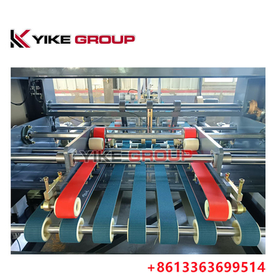 Hot Sale YIKE GROUP 1400x2800mm Kotak Karton Bergelombang Mesin Gluer Auto Folder