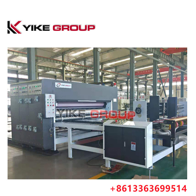 1400x2400mm Auto Feeder Chain Feeder 2 Color Printer Slotter Machine dari YIKE GROUP