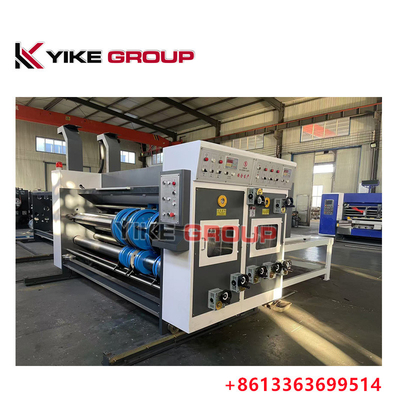 YIKE GROUP 1400X2800 Rantai Tipe Flexo Printer Slotter Mesin Untuk Kotak Kardus Bergelombang