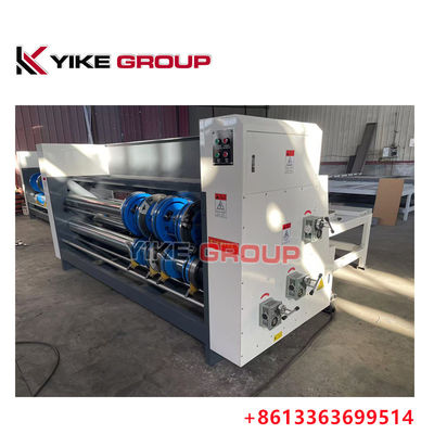 YIKE GROUP Rantai Tipe Dua Color Printing Rotary Slotting Corrugated Box Making Machine