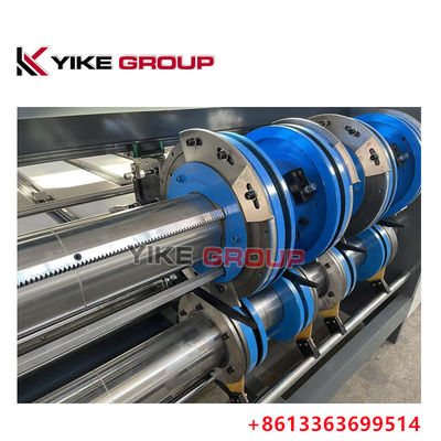 YIKE GROUP Rantai Tipe Dua Color Printing Rotary Slotting Corrugated Box Making Machine