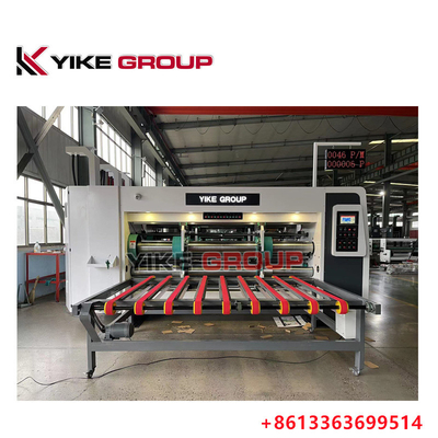 YK-1224 Printer Kecepatan Tinggi Slotter Die Cutter Mesin Dengan Stacker Untuk Carton Box Making