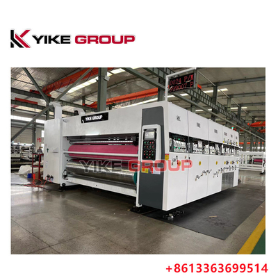 YK-1224 Printer Kecepatan Tinggi Slotter Die Cutter Mesin Dengan Stacker Untuk Carton Box Making