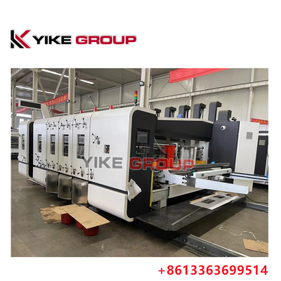 High Speed Flexo Printer Slotter Die Cutter Machine Untuk Kotak Pizza 50mm Wall Board