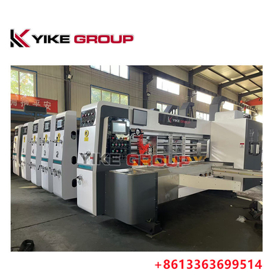 YIKE GROUP 1200X2400MM Flekso Printer Slotter Machine Untuk Pembuatan Kotak Karton