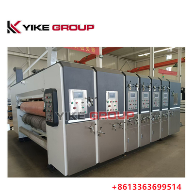 900x2200mm Mesin Flexo Printer Slotter 150 pcs / menit Untuk Pencetakan Kotak Karton