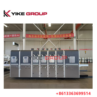 Yk-1228 Lead Edge Feeder Printer Slotter Die Cutter Machine Untuk Karton Bergelombang