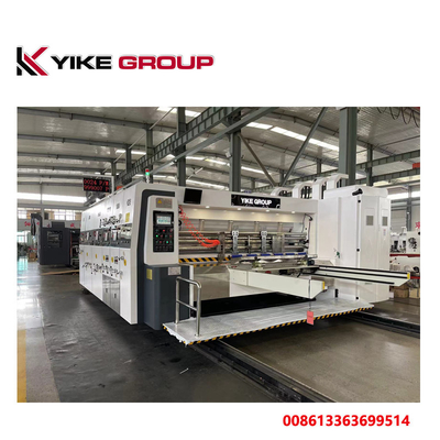 YK-1224 150 Pcs/Min 4 Color Flexo Printer Slotter Machine Mesin Pembuat Kotak Karton