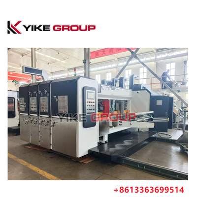 High Speed Flexo Printing Slotting Machine Untuk Kotak Karton Membuat 120-150 Lembar/Minut
