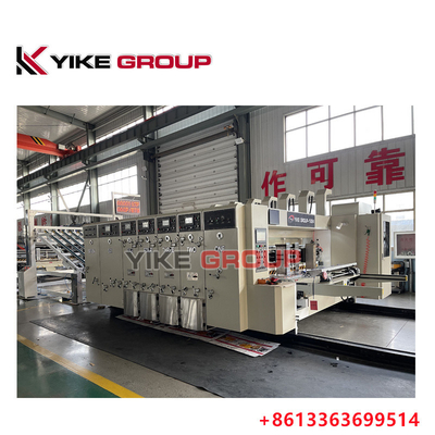 High Speed Flexo Printing Slotting Machine Untuk Kotak Karton Membuat 120-150 Lembar/Minut