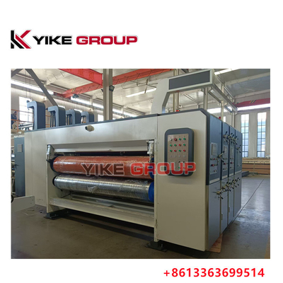 High Speed Flexo Printing Slotting Machine Untuk Kotak Karton Membuat 120-150 Lembar/Minut