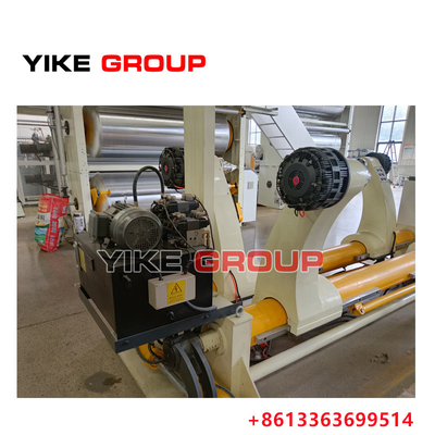 Lebar 2200mm Unwind Hydraulic Shaftless Mill Roll Stand Untuk Pabrik Karton Bergelombang