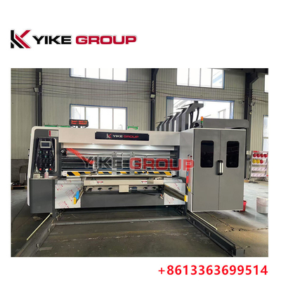 Max Printing Size 1450X2500 Otomatis Lead Edge Flexo 3 Warna Slotter Diecutter Mesin