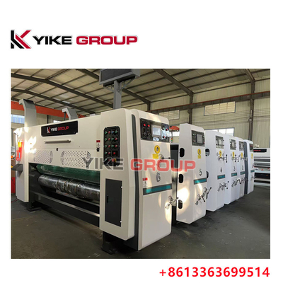 Kecepatan Desain 150pcs/MinYK-1425 Otomatis Flexo Printing Die Cutting Dengan Slotting Knives Machine