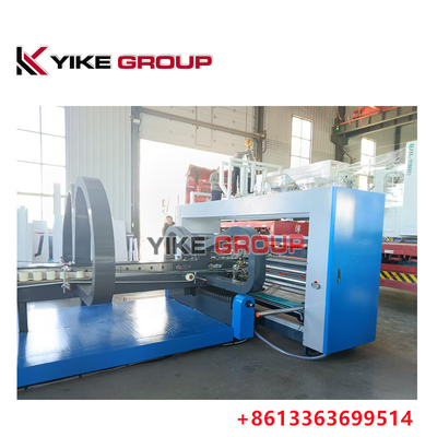 Mesin Kotak Karton Otomatis Folder Gluer, Mesin Lipat Kotak Bergelombang 180m / mnt