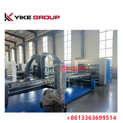 Mesin Kotak Karton Otomatis Folder Gluer, Mesin Lipat Kotak Bergelombang 180m / mnt