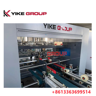 Mesin Kotak Karton Otomatis Folder Gluer, Mesin Lipat Kotak Bergelombang 180m / mnt